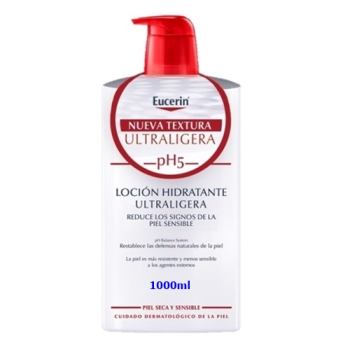 Eucerin Locion Hidratante Ultra-Ligera 1000 ml.