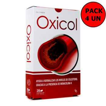 Oxicol 28 capsulas. Pack 4Un. Envio GRATIS